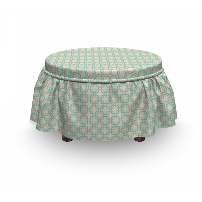 Ensemble de housse pour repose-pieds à coussins carrés pour boîte 2 pièces classic