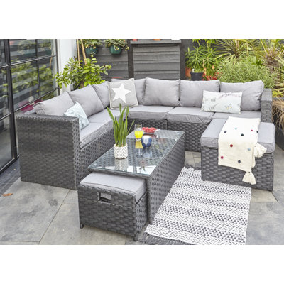 Babson Rattan 9- Person Seating Group