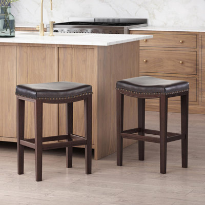 Ensemble de 2 tabourets cloutés Tiffin