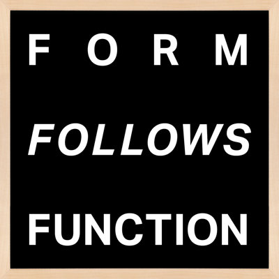 Form Follows Function Print
