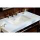 Kathryn® Vitreous China Rectangular Undermount Bathroom Sink with Overflow