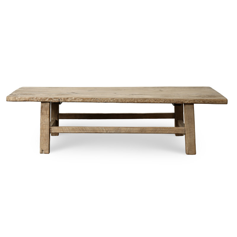 Solid Wood Coffee Table, 16.5" H x 66" L x 24" W