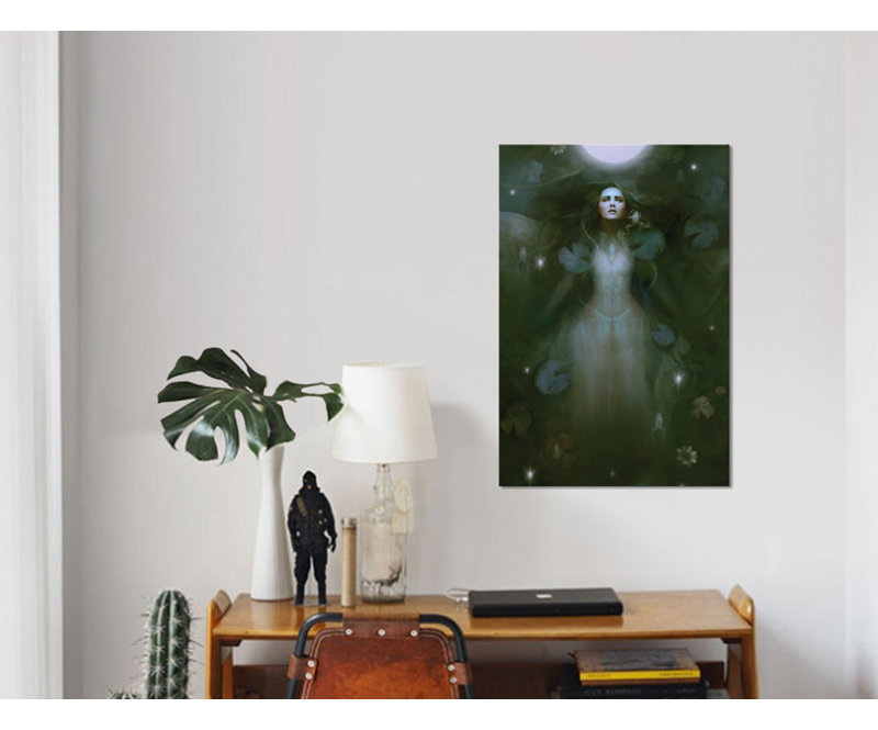 « cosmique », impression sur toile, H 12 po x l 8 po x P 0,75 po