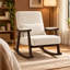 Chaise berçante rembourrée Velarossique Chenille-1655777119
