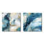 Lichfield - Ensemble de 2 reproductions d'art abstrait en métal-102677835