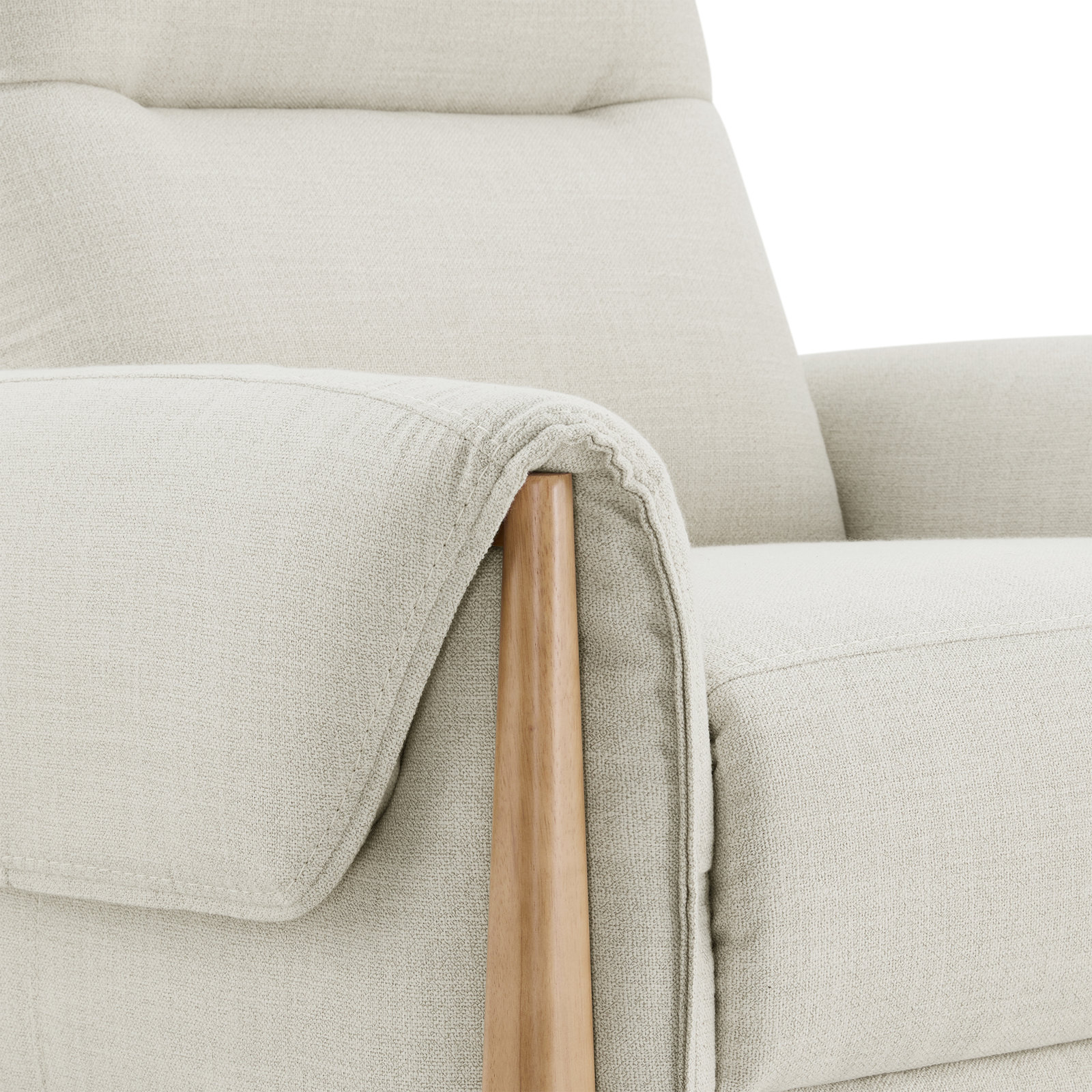 Michelle 36" Linen Manual Recliner, Effie Linen Linen