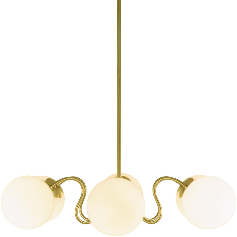Lunavia Chandelier, 6 Lights, 12" H x 38.4" W x 38.4" D
