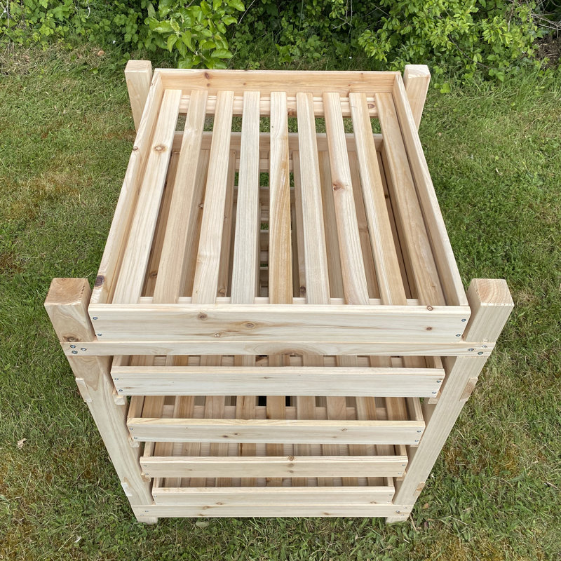 Whisnant 60cm W Solid Wood Shelving Unit