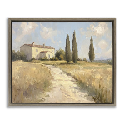 Country Villa Path Floating Frame, design by Petal Prints Design