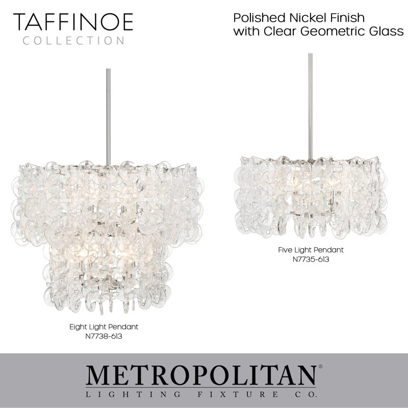 Luminaire suspendu 8 lumières Taffinoe