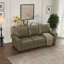 Canapé de salon classique avec revêtement en similicuir, décoration cloutée, sièges confortables et rangement pratique-1003215510