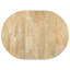 Table ronde en bois naturel délavé avec rallonge, 16 po, fabrication solide, pouvant accueillir jusqu'à 6 personnes-935251034-935251036