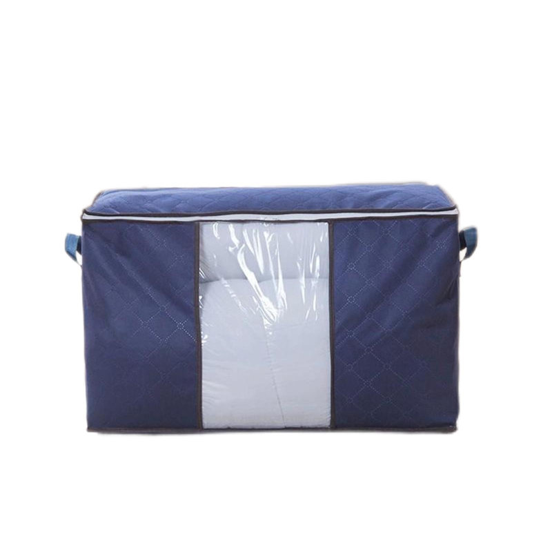 90L Large Storage BagsPack Clothes Storage Bins Foldable Closet Organizer Storage Containers With Handles Thick Fabric For Clothing Blanket Comfor