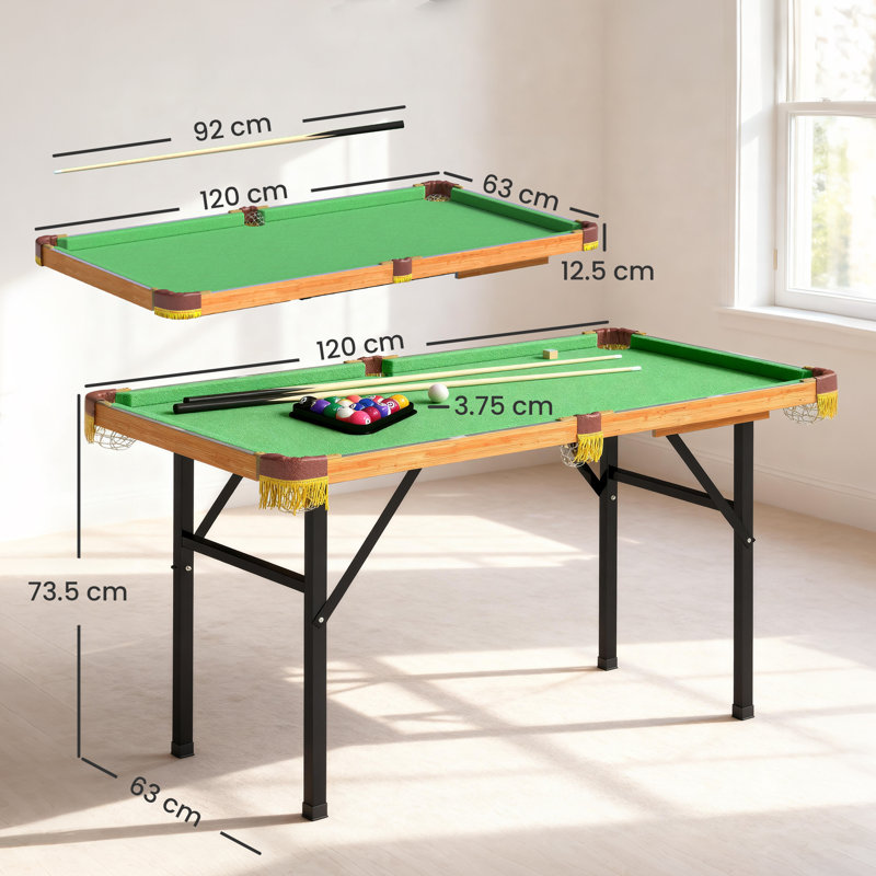 HOMCOM 120cm L Pool Table