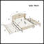 Upholstered Platform Bed With Wingback Headboard-1268567360