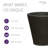 Madison Indoor/Outdoor Modern Round Planter-309931500-309931488