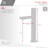 Stylish Single-Handle 11" Matte Black Silver Vessel Bathroom Faucet-124824919