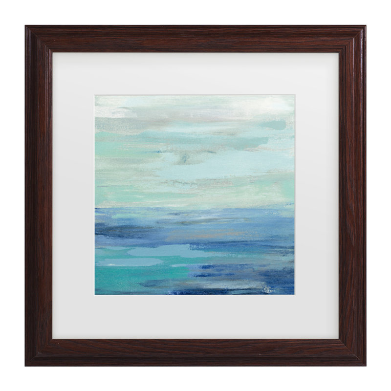 Silvia Vassileva, art encadré «Sunset Beach II No Orange», Brun, H 13,75 po x l 13,75 po x P 0,75 po