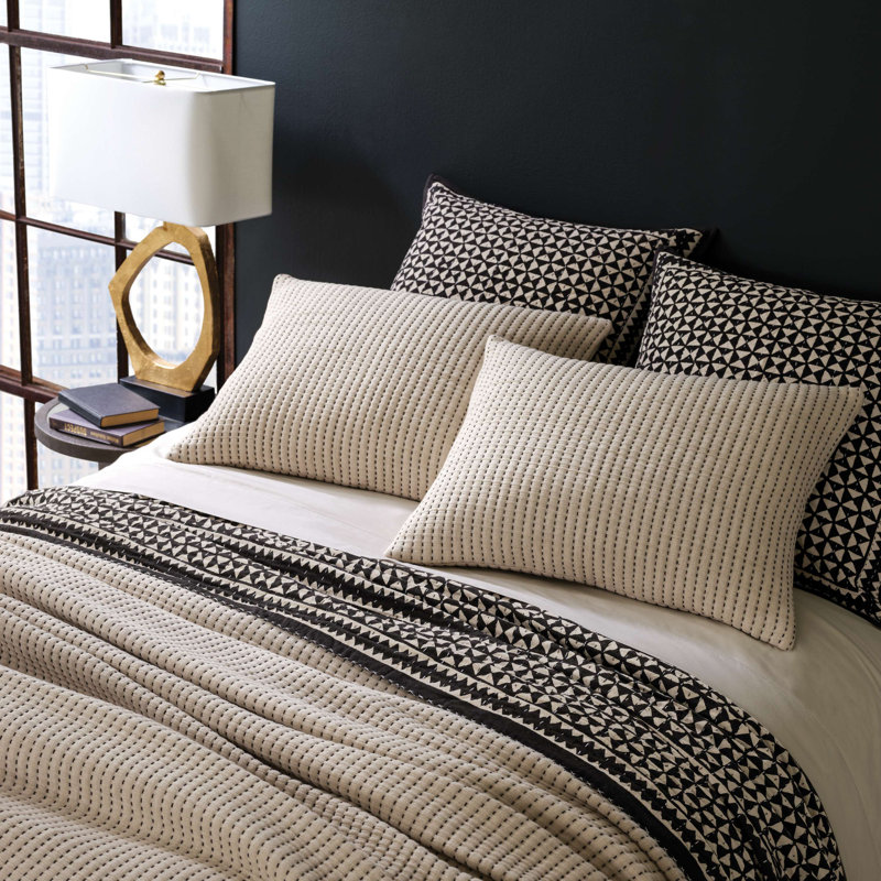 Pick Stitch Matelasse Coverlet, Natural, Full/Double Coverlet