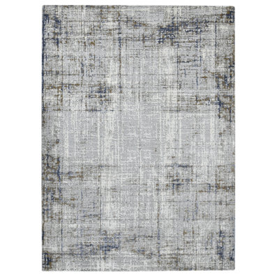 Tapis bleu / gris Elynna