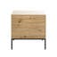 Eburnean Side Table with Storage