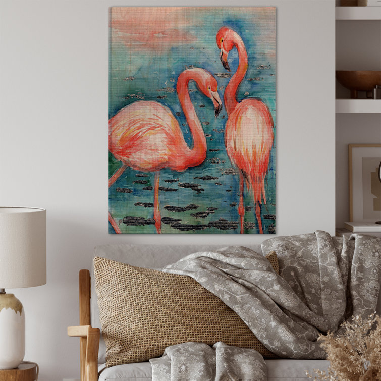 Bay Isle Home Paint By Numbers Pink Flamingos On Paper Print & Reviews