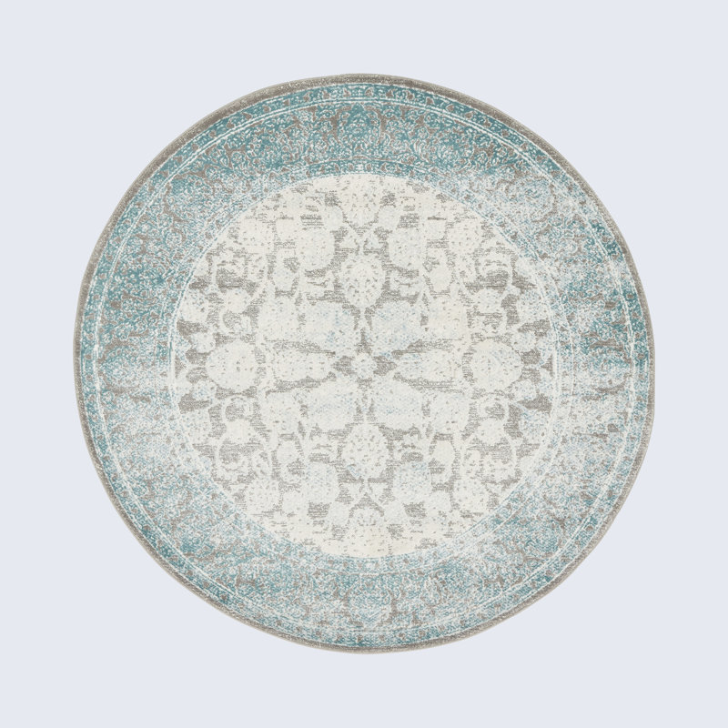 Teadora Oriental Indoor Rug, Round 6'