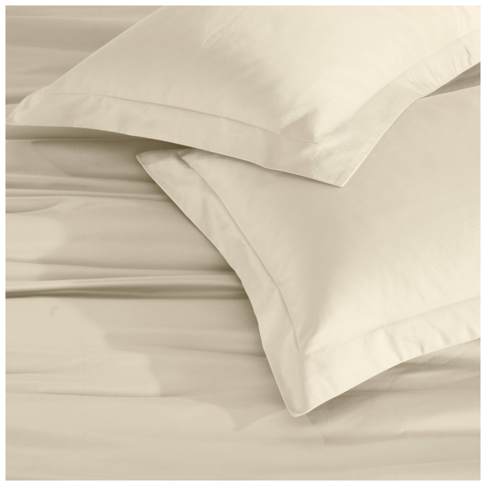 Duvet Cover Set, Ivory, Full/Queen Duvet Cover + 2 Pillow Sham
