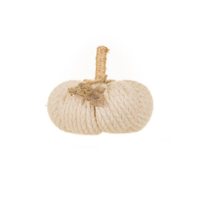 Ensemble de 10 citrouilles en tissu albâtre