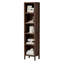 Bibliothèque haute et étroite, tablette cubique ouverte à 5 niveaux, bibliothèque de rangement modulaire autoportante pour salon, bureau ou salle d'étude-134223213