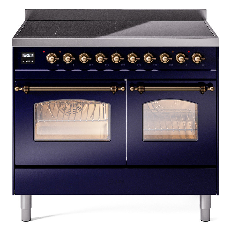 ILVE Nostalgie II 40 in Induction Range, Midnight Blue/Bronze