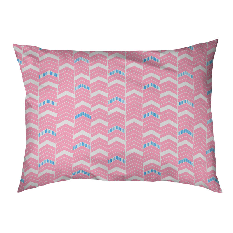 Coussin d'extérieur pour chien Chelan, Rose / sarcelle, Moyen (l 40 po x P 6,5 po x H 30 po)