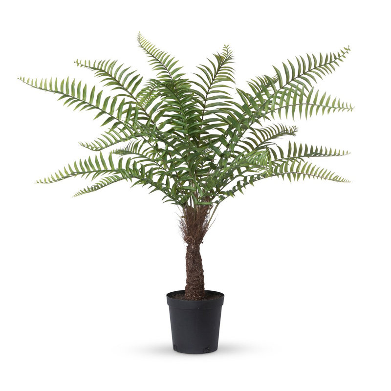 Faux Fern Tree in Pot, 4'