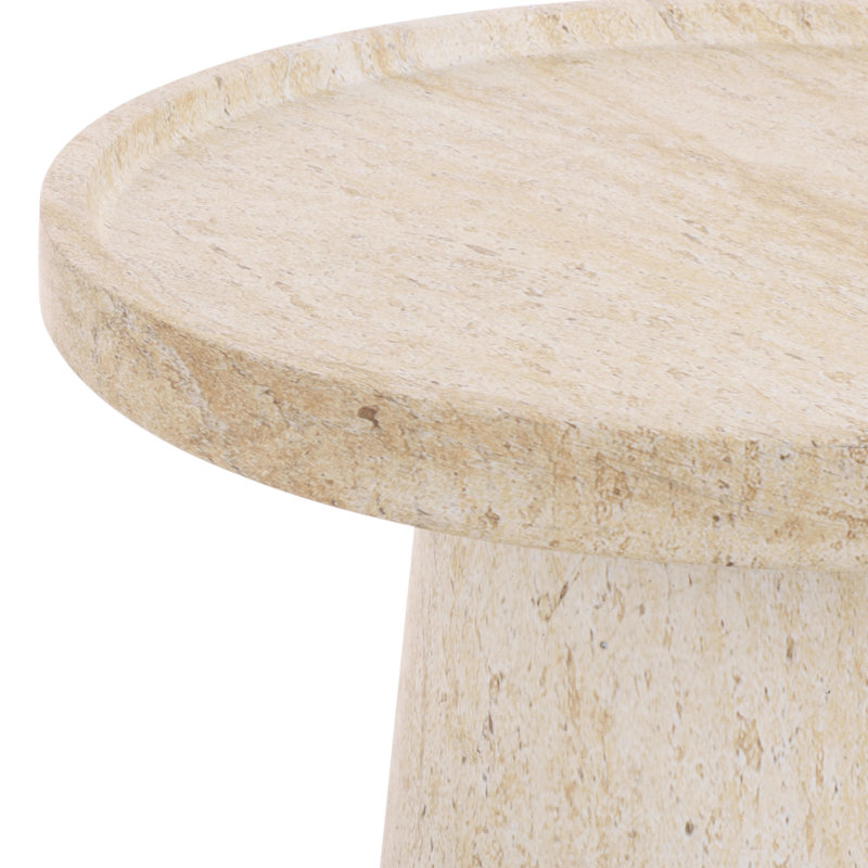Aurielle Accent Table, Travertine