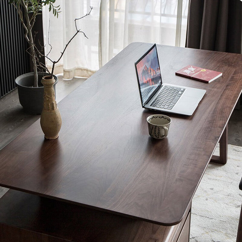 Bureau moderne en bois massif de style minimaliste, H 29,92 po x l 70,87 po x P 31,5 po