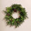 24" Real Touch Rustic Faux Evergreen Cedar Branches Wreath with Pinecones for Front Door Winter Christmas Holiday Decor