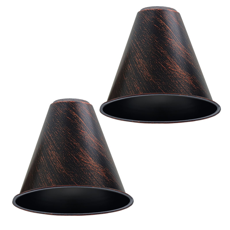 Louetta 17cm H Metal Bell Lamp Shade ( Uno ), Rustic Red
