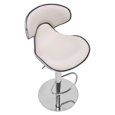 Basnight Swivel Upholstered Counter Stool with Metal Frame