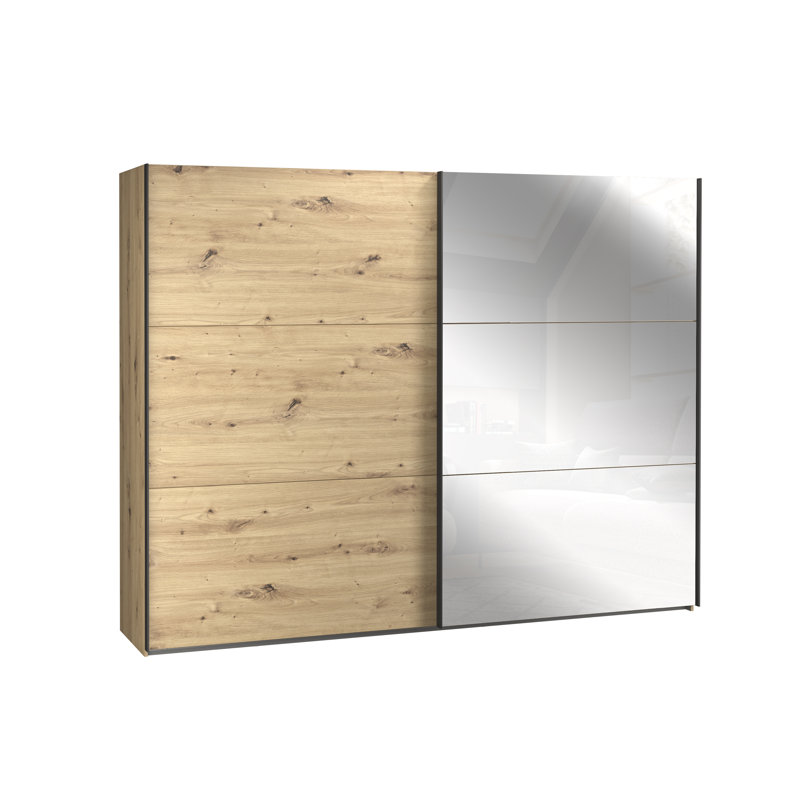 Charleen 2 Door Manufactured Wood Wardrobe