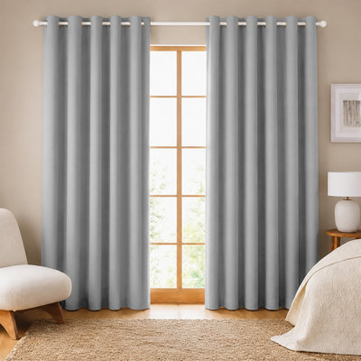260 GSM Thermal Blackout Eyelet Curtains