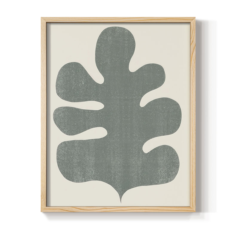 Palm Morph II, reproduction encadrée - bois massif, Naturel, H 21 po x l 17 po