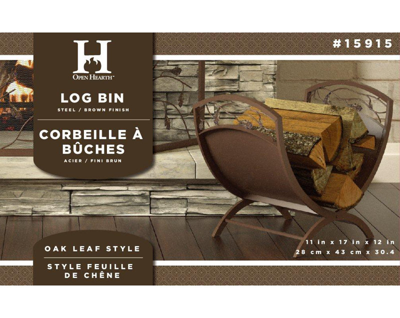 32.5cm W Metal Log Rack