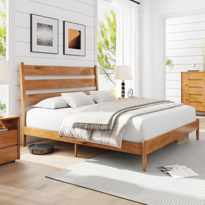 Pine Solid Wood Standard Bed