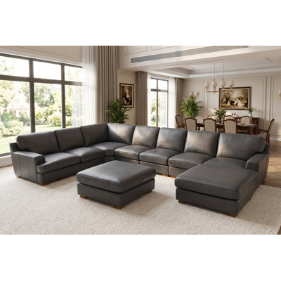 Canapé modulaire de coin avec repose-pieds Aness
