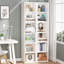 Bibliothèque à coins étroits 70,9 "à 6 niveaux pour salon, bureau, chambre à coucher-129989126