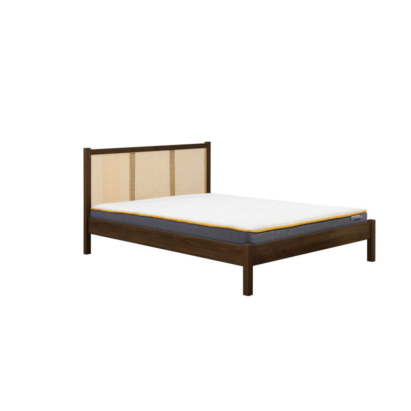 Noemi Bed Frame, Double (4'6), Walnut