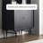 Black Large Capacity Storage Cabinet Bookcase