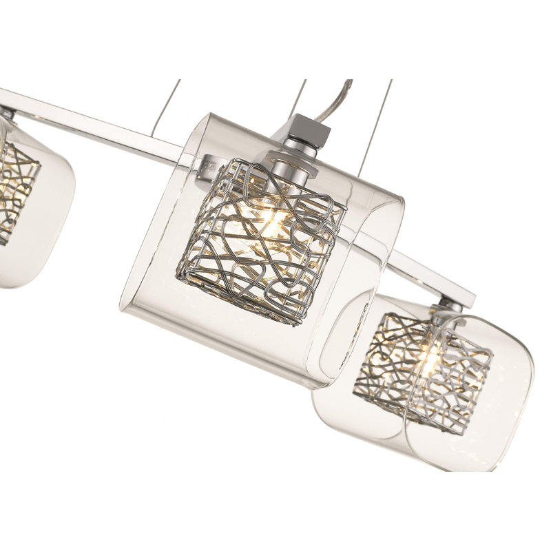 Kidsgrove 3 - Light Chandelier, Chrome