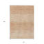 Tapis d'extérieur lavable abstrait saumon et ivoire 10 pi x 14 pi