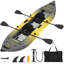 Outsunny 2.5' Inflatable Kayak 2-person Sit on Canoe with Paddles-126281061